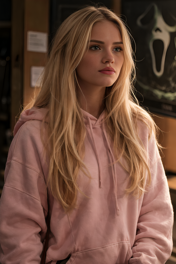 Mckenna Grace Scream 7 Pink Jacket - Image 1